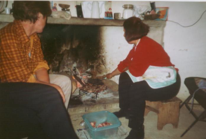 Kotellets am offenen Feuer bei Pinuccio und Andreana