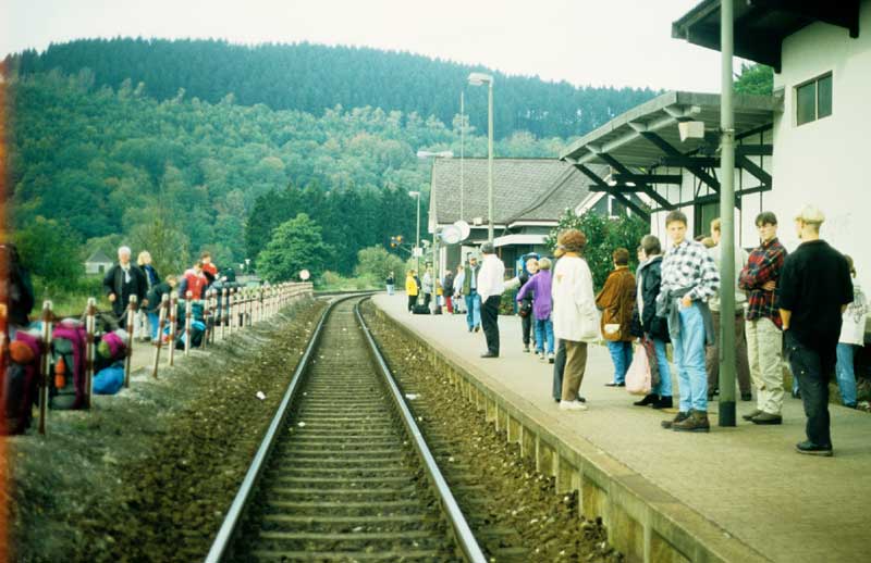 Verabschiedung am Bahnhof Freienohl